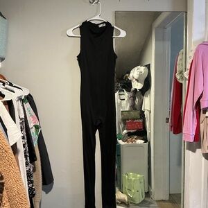 Sleek Black Sleeveless Jumpsuit